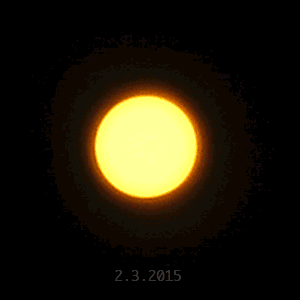 Partielle Sonnenfinsternis vom 2. März 2015